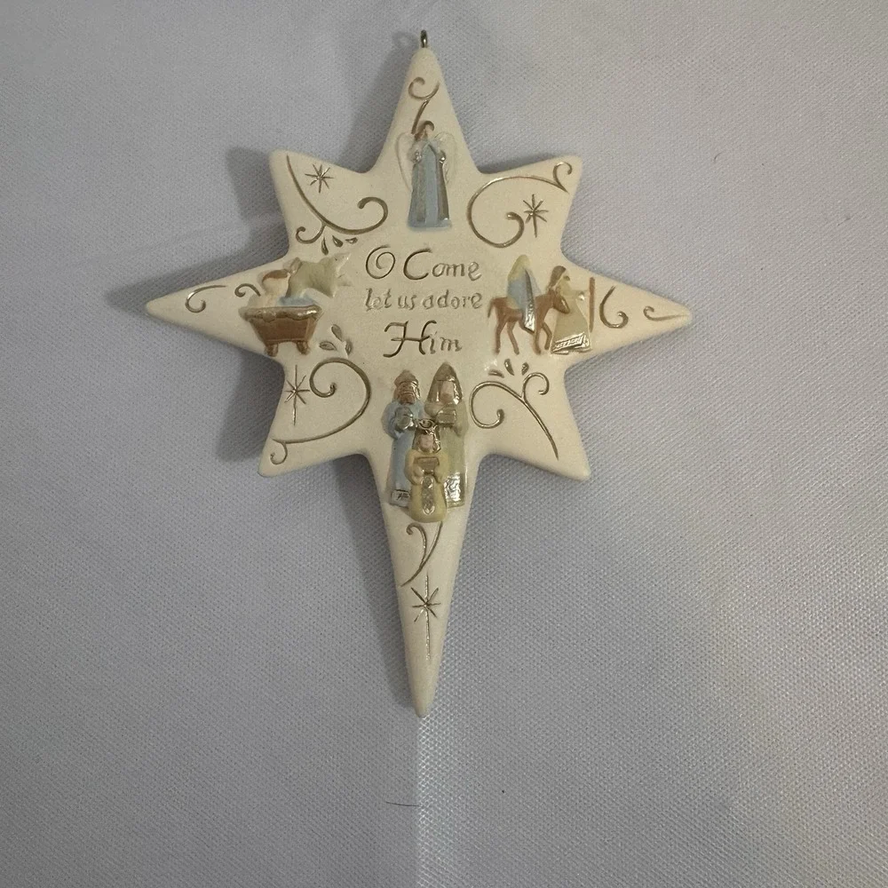 Hallmark Keepsake Ornament Star of Hope 2009‎ O Come Let Us Adore HIm Christmas
